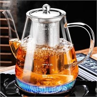 PARACITY Glass Teapot Stovetop 41 OZ/1200ml, Tea p