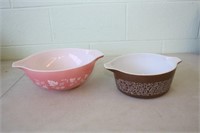 2 Large Pyrex Bowls