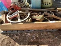 Wood Box of Hand Tools & More