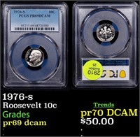 Proof PCGS 1976-s Roosevelt Dime 10c Graded pr69 d