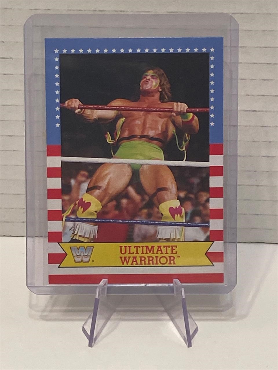 Ultimate Warrior WWF Card