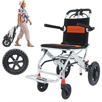 Portable Folding Wheelchair, Travel Wheelchair wit