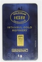 .999 GOLD 1g BAR - INSTANBUL GOLD REFINERY