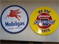 Chevrolet & Mobilgas Replica sign