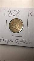 1858 Flying Eagle Cent