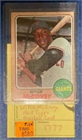 1968 TOPPS WILLIE MCCOVEY CARD