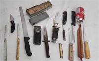 Assorted Filet Knives, Sharpeners and More