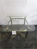 GLASS TOP END TABLE