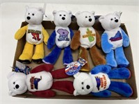 6 Limited Treasures Coin Bears W/Quarters & Tags