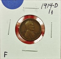 1914-D Lincoln Cent F