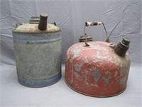 Pair Of Vintage Metal Gas Cans