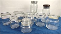 Glass Storage Jars (9)