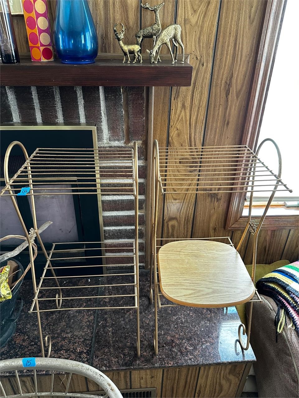 (2) Retro Wire Stands