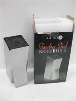 Mantello Stainless Steel Knife Block - Partial Box