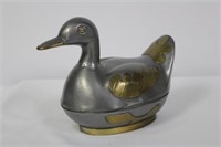 A Duck Pewter Box