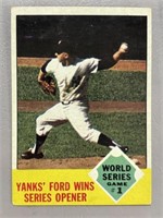 1963 WHITEY FORD TOPPS CARD