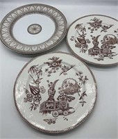 Copeland Late Spode 3 Plates, 2 plates T. Elsmore