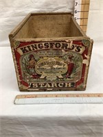 Kingsford’s Silver Gloss Starch Adv. Box w/ Paper
