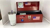 Toolbox  Metal and Yeti Cup