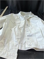 Liz Claiborne White Denim Jacket