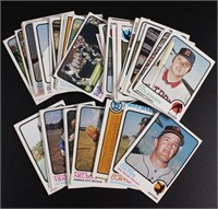 1973 Topps, 47 assorted Baseball cards in various