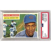 1956 Topps Ernie Banks Gray Back Psa 2