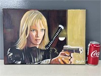 'Kill Bill" Uma Thurman Artist- Genuine Painting!