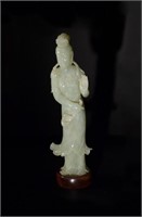 Chinese Jade Carving of Avalokiteshvara, 19th C#