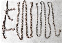 (2) Chains approximately 13' and 16' in length
