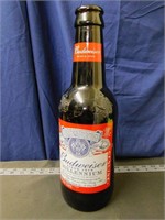Budweiser Tall Novelty Glass Beer Bottle