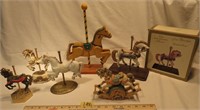 Lot: 7 Carousel Horses: Meico, Willitts, Heritage