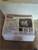 Lowrance x96 fish finder in box