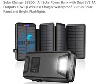 Solar Charger 38800mAh Solar Power Bank