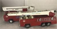 Group of 2 Nice Tonka Toy Firetrucks