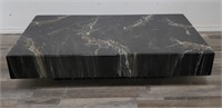 Modern faux marble coffee table