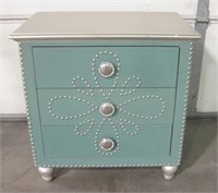 Woodworth Teal Small Decorated Girls NightStand