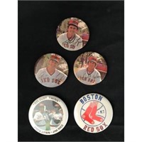 5 1970's Red Sox Pins