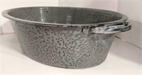 Vtg Granite Ware Roasting Pan, 18" x 14" x 5"