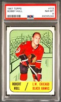 1967 Topps Hockey #113 Bobby Hull PSA 8 NM-MT