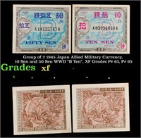 Group of 2 1945 Japan Allied Military Currency, 10