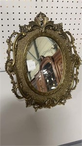 Brass Table Top Mirror