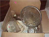 25 Pc Box Lot Vintage Bowls, Jars, + More