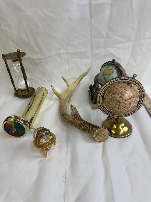 Vintage lot Kaleidoscope , Antler,Hour glass