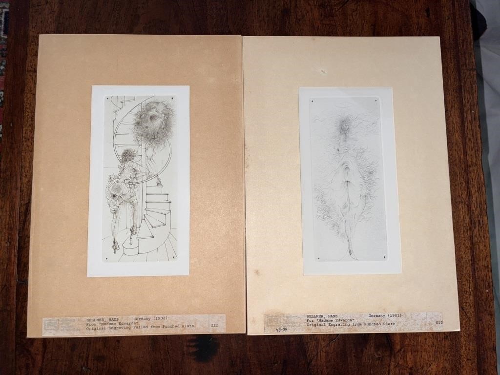 C. 1902 Hans Bellmer Engravings (2)