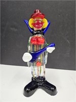 Vintage Murano Art Glass Clown9 1/2" high