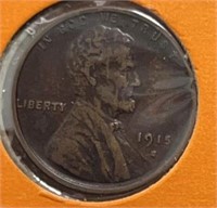 1915S Lincoln Cent XF