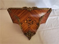 Beautiful wooden and metal wall sconce