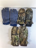Camo Winter Glove Lot, SZ XL