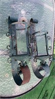 Pair of Iron Candle Holders / Outdoor Wall