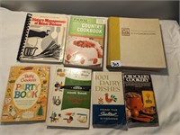 Vintage Cookbook Lot- 7 Pcs